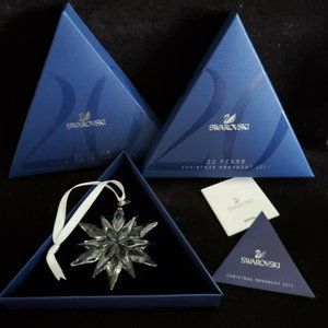 NIB Swarovski 20 Years  Snowflake ornament 2011